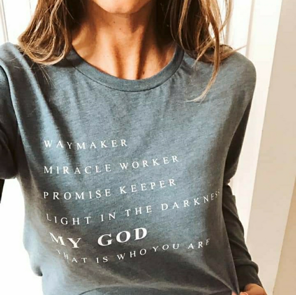 NEW made to order Waymaker Christian Shirt